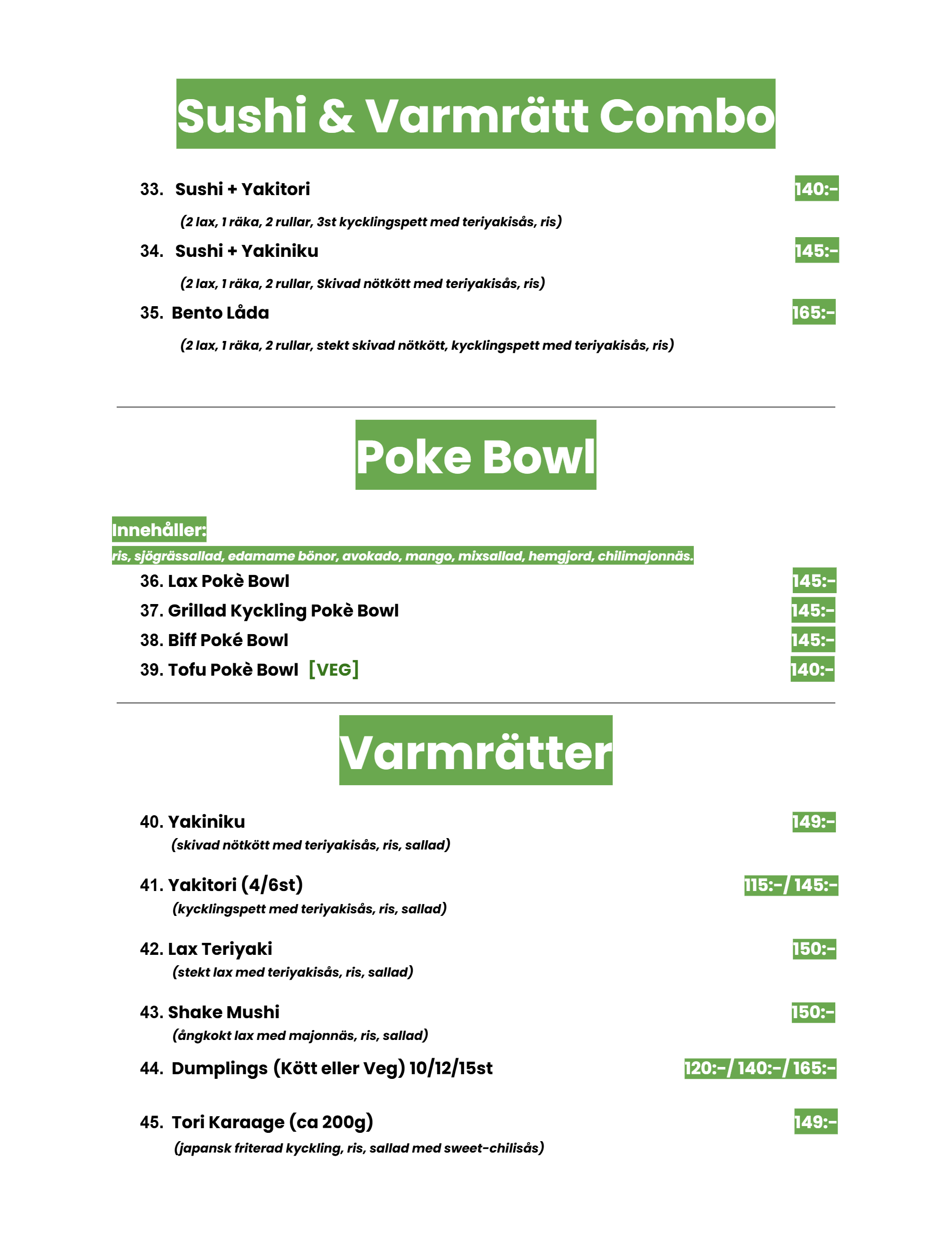 Menu page 5